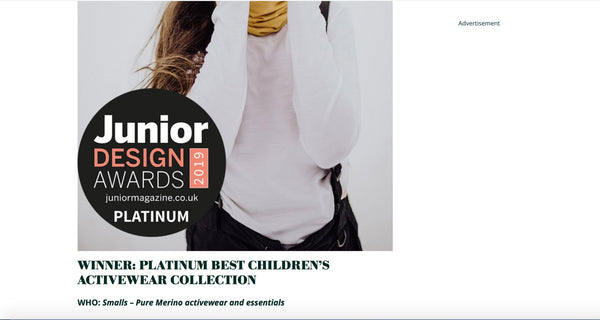 Best Children’s Activewear Collection | Junior Design Awards 2019 - Smalls