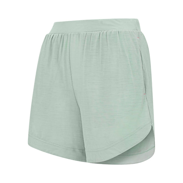 Womens Merino Shorts, Sage Green - SmallsShorts